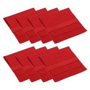 Unique Bargains Microfiber Portable Jewelry Pouches with Band for Necklace Bracelet 3.94x3.94" 8 Pcs - 1 of 4