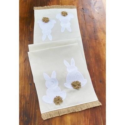 Lakeside Easter Bunny Table Runner - Seasonal Holiday Tabletop Decoration