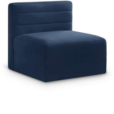 Meridian Furniture,Quincy Velvet Modular Armless Chair