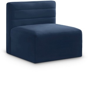 Meridian Furniture,Quincy Velvet Modular Armless Chair - 1 of 4