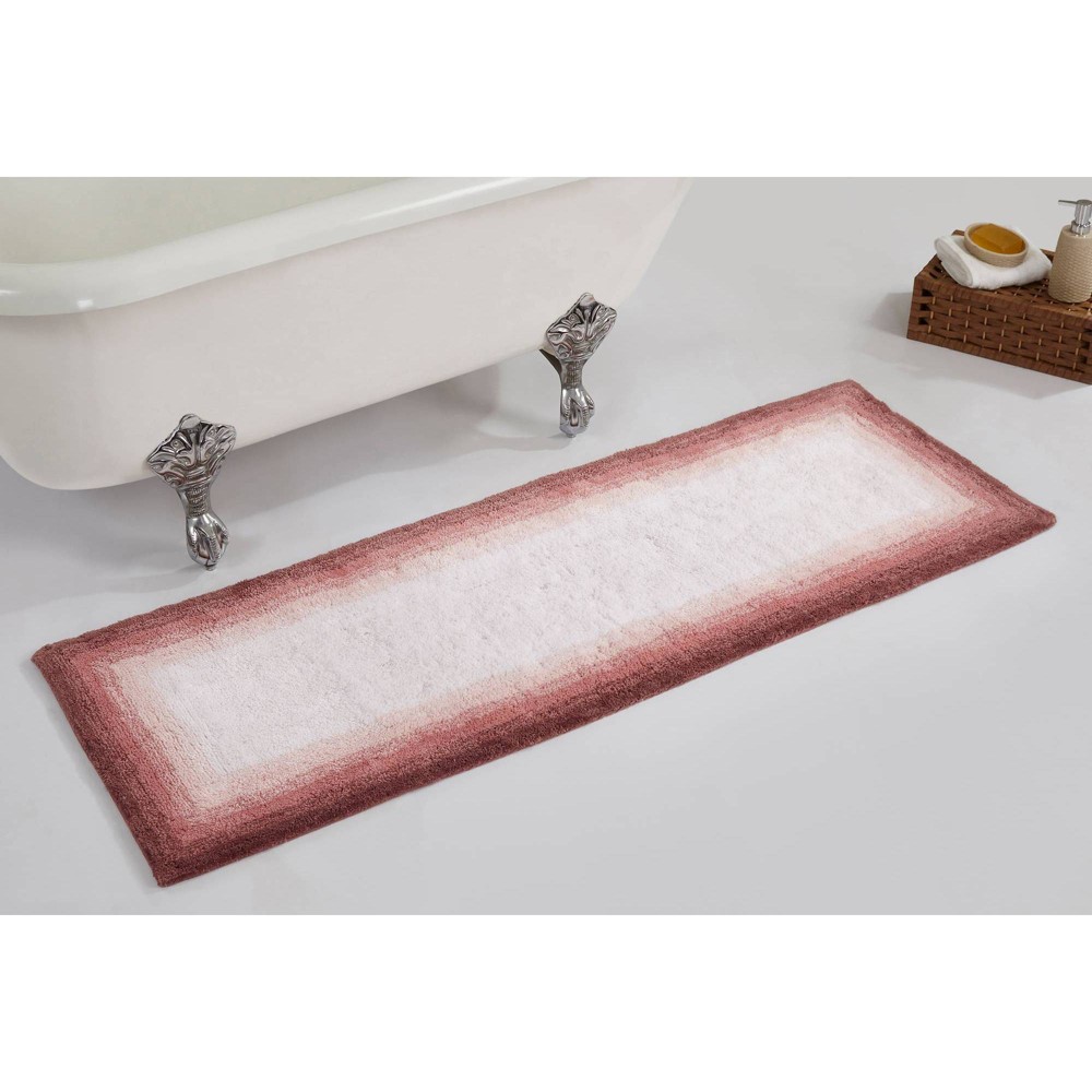 20inx60in Torrent Collection 100% Cotton Bath Rug Rose - Better Trends