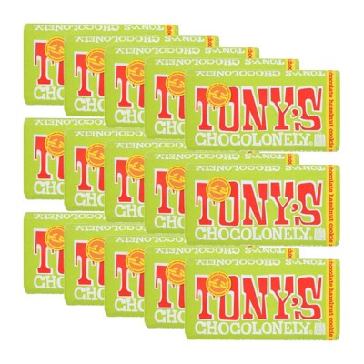 Tony's Chocolonely Hazelnut Milk Chocolate Bar Cookie - Case of 15/6.35 oz