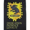 Harry Potter Hufflepuff Badger Youth Black Graphic Jogger Pants - 2 of 2