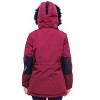 Rokka&Rolla Women's Winter Coat with Faux Fur Hood Parka Jacket - 4 of 4