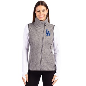 Los Angeles Dodgers Cutter & Buck Mainsail Sweater Knit Womens Asymmetrical Vest - 1 of 1