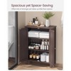 VASAGLE Bathroom Floor Storage Cabinet, Freestanding Bathroom Storage Unit with Adjustable Shelve - 3 of 4