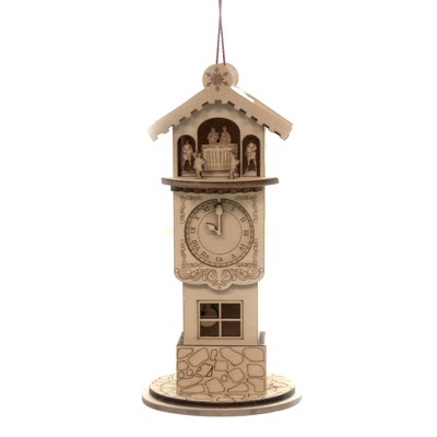 Ginger Cottages 5.5" Ginger Clock Tower Ornament Time Dancer  -  Tree Ornaments