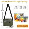 Tirrinia 7.8L Insulated Lunch Bag for Men Women Kid,  Leakproof Thermal Reusable Lunch Totes, Lunch Box for Office or Back to School - 3 of 4