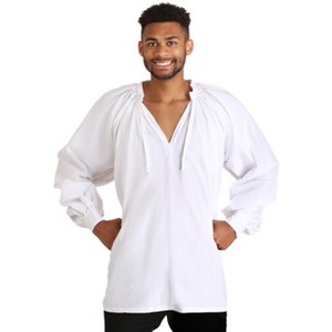 HalloweenCostumes.com Men's Renaissance Peasant Shirt - 1 of 2