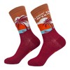Crazy Dog T-Shirts Women's Livin The Dream Socks Cool Relaxing Vacation Vibes Footwear - 2 of 4