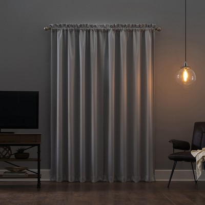 Pearl Blackout Rod Pocket Polyester Curtain Panel, 52" x 84"
