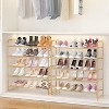 Simple Trending 5-Tier Stackable Shoe Rack Golden Yellow - 3 of 4
