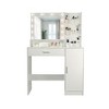 NicBex Makeup Vanity Desk with Mirror and Lights,Wood Makeup Table with Drawer & Storage Cabinet for Bedroom - 4 of 4