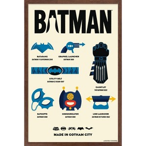 Trends International DC Comics Batman: 85th Anniversary - Gadgets Made In Gotham Framed Wall Poster Prints - 1 of 4