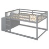 TiramisuBest Twin over Twin Bunk Bed with 4 Drawers and 3 Shelves-Espresso - 4 of 4