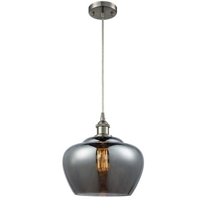 Fenton - 1 Light Cord Hung Mini Pendant In Industrial Style-11 Inches Tall and 11 Inches Wide