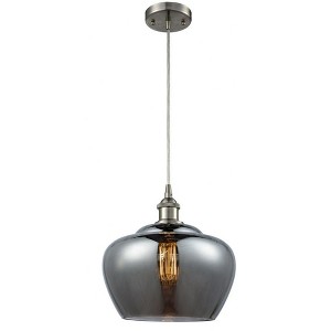 Fenton - 1 Light Cord Hung Mini Pendant In Industrial Style-11 Inches Tall and 11 Inches Wide - 1 of 1