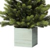 Haute Décor 30" Unlit Fraser Fir Artificial Christmas Tree in Wood Pot - 2 of 3
