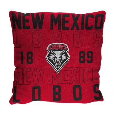 NCAA New Mexico Lobos 20"x20" Woven Pillow