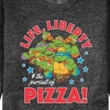 Men's - Teenage Mutant Ninja Turtles - Life Liberty Pursuit Of Pizza Graphic Fleece Sweatshirt - 2 of 4