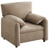 NicBex Modern Chenille Accent Chair with 2 Wider Armrests,Single Sofa Chair for Living Room,Bedroom,Reading Room - 2 of 4