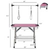 BencmatePet Grooming Tools Foldable Pet Grooming Table for Pet Large Dogs and Cats with Adjustable, Bathing Station, Pink, 44"*23.6"*65.5" - 2 of 4