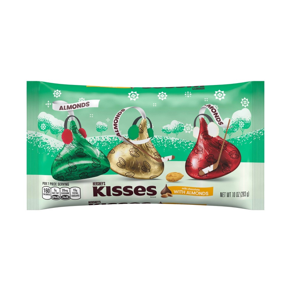 UPC 034000132799 product image for Hershey's Holiday Milk Chocolate Almond Kisses - 10oz | upcitemdb.com