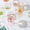 Khen's Festive Crystal Colored Wine Glasses, Unique Design Suitable for All Occasions - 2 pk - 3 of 4