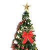 5ft artificial Christmas tree with LED energy-saving lights, including 109 pendant tree skirts and guardrails - 2 of 4