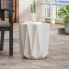 Syemin Patio End Tables Accent Side End Table for Outdoor and Indoor, Garden, Backyard Use, Special Design, White, 15.5"*15.5"*17.75" - 4 of 4