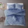 PAGED Comforter Set, Velvet Bedding Comforter Sets, Luxurious Bedding Set with Throw Pillow - 2 of 4