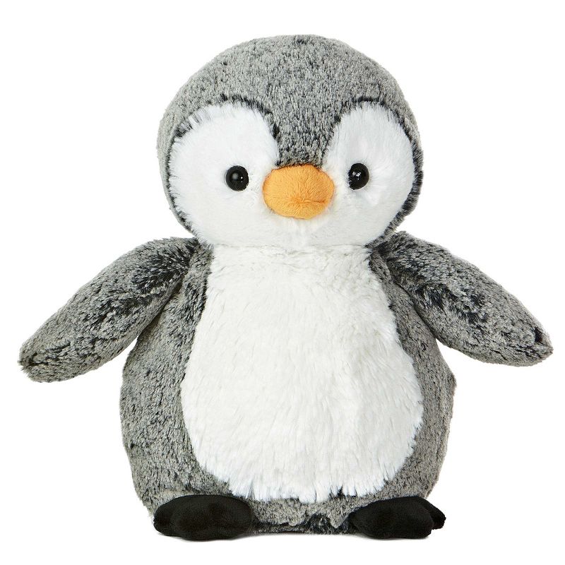 Aurora Sweet & Softer 9.5" Perky Penguin Grey Stuffed Animal, 1 of 5