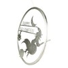 Northlight 17" Silver Flying Witch Happy Halloween Wall Sign - 3 of 4