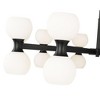Artemis 20-Light Mid-Century Modern Chandelier - Matte Black Steel, 42" - Dimmable & Stylish - 4 of 4