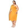 L I V D Women's Spade One Shoulder Cape Dress - 2 of 3