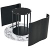 GlasFlength Coffee Tables, Versatile Two-Piece Coffee Table Set, Elegant and Functional, Perfect for Family Rooms, White, 47.24"*47.24"*29.72" - 2 of 4