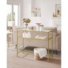 VASAGLE Console Sofa Table, Modern Entryway Table, Tempered Glass Table, Metal Frame - 4 of 4
