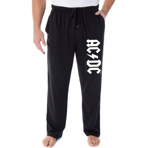 Ac/dc Mens' 80s Vintage Rock Band Logo Icon Symbol Sleep Pajama Pants (l) :  Target