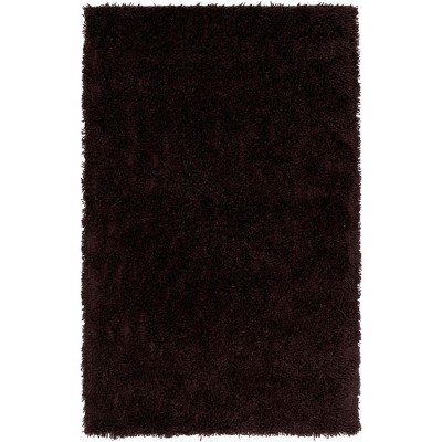 Shag Sg240 Hand Tufted Area Rug - Chocolate - 7'6