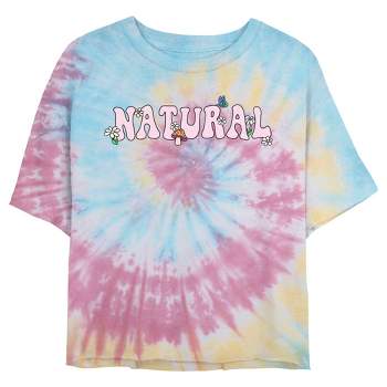 Juniors Womens Lost Gods Natural Flowers T-Shirt