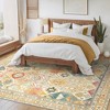 Abynow Diamond Distressed Persian Style Washable Indoor Rug - 4 of 4