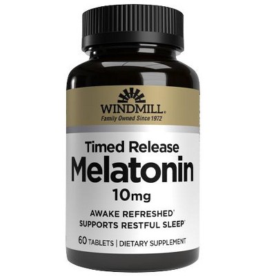 Windmill Melatonin Time Release 10 mg - 60 Tablets