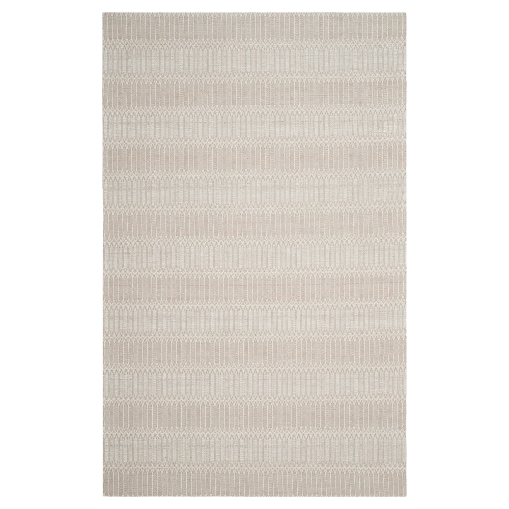 5'x8' Beige Stripe Woven Area Rug - Safavieh