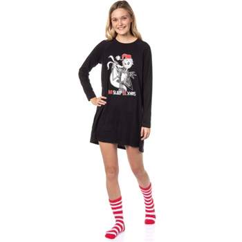 The Nightmare Before Christmas Women's Jack Skellington Sleep Shirt w/ Socks
