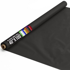 Crown Display 40 inch x 100 Feet Disposable Plastic tablecloth roll - 1 of 4