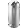 Genuine Joe Push Receptacle 14"diameter x 29"H 12 Gal. STST 58885 - 2 of 2