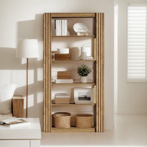 Hommoo 5-Tier 70.8" Heavy Duty Bookshelf, Free-Standing Storage Shelves for Living Room Bedroom - 1 of 4