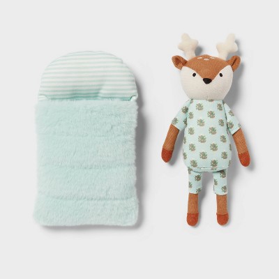 Pillowfort Brandclub Deer Kids Mini Plush with Sleeping Bag Pillowfort