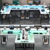 Aheaplus L Shape Computer Desk with Monitor Stand, Reversible Gaming Desk with Charge Station and LED Light - 4 of 4