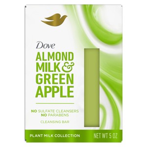 Dove Beauty Plant Milk Cleansing Bar Soap - Almond Milk & Green Apple - 5oz - 1 of 4
